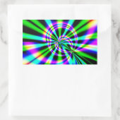Sticker Rectangulaire Ferris Wheel Fractal Art (Sac)