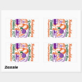 Sticker Rectangulaire Festival allemand du vin 1925 (Feuille)