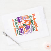 Sticker Rectangulaire Festival allemand du vin 1925 (Enveloppe)