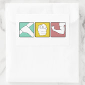 Sticker Rectangulaire FESTIVUS illustré (Sac)