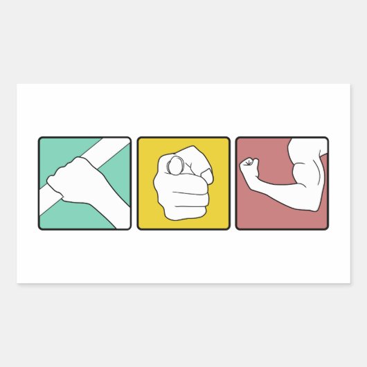 Sticker Rectangulaire FESTIVUS illustré (Devant)