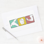 Sticker Rectangulaire FESTIVUS illustré (Enveloppe)