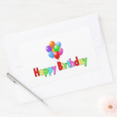 Sticker Rectangulaire Fête d'anniversaire  (Enveloppe)