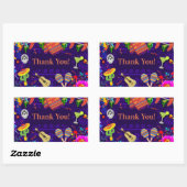 Sticker Rectangulaire Fête de célébration d'anniversaire Cinco De Mayo (Feuille)