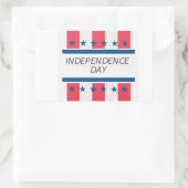 Sticker Rectangulaire Fête de l'indépendance (Sac)