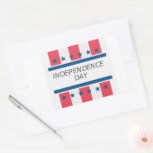 Sticker Rectangulaire Fête de l'indépendance (Enveloppe)