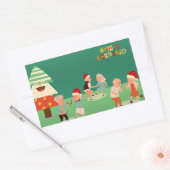 Sticker Rectangulaire Fête de Noël des aînés (Enveloppe)
