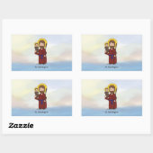 Sticker Rectangulaire Fête de Saint Christophe Saint  (Feuille)