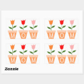 Sticker Rectangulaire Fête des mères (Feuille)