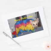 Sticker Rectangulaire Fête des mères Modélisation des vêtements (Enveloppe)