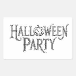 Sticker Rectangulaire Fête d'Halloween