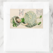 Sticker Rectangulaire Fête vintage de la St Patrick (Sac)