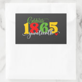 Sticker Rectangulaire Fêter le 11° juin : Liberté depuis 1865 (Sac)