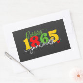 Sticker Rectangulaire Fêter le 11° juin : Liberté depuis 1865 (Enveloppe)