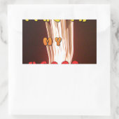 Sticker Rectangulaire Feu dans mon coeur feux d'artifice lumineux Hakuna (Sac)