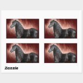 Sticker Rectangulaire Feu friésien (Feuille)