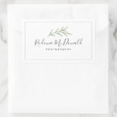 Sticker Rectangulaire Feuillage de branche moderne verdure professionnel (Sac)