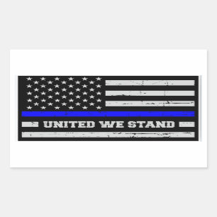 Sticker Rectangulaire Feuille d'autocollant Blue Lives Matt