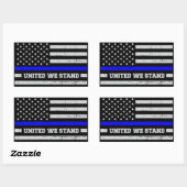 Sticker Rectangulaire Feuille d'autocollant Blue Lives Matt (Feuille)