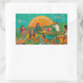 Sticker Rectangulaire Feuille d'autocollants : Bonnes communautés alimen (Sac)