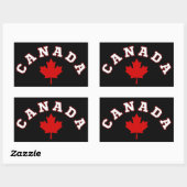 Sticker Rectangulaire Feuille d'érable du Canada (Feuille)