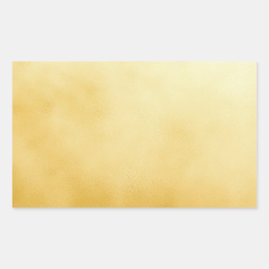 Sticker Rectangulaire Feuille d'Or Faux Or (Devant)