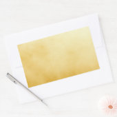 Sticker Rectangulaire Feuille d'Or Faux Or (Enveloppe)