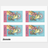 Sticker Rectangulaire Feuille d'TICKER GIRAFFE EASTER (Feuille)