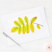 Sticker Rectangulaire Feuilles d'automne du rowan (Enveloppe)