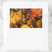 Sticker Rectangulaire Feuilles d'automne éclatantes (Sac)