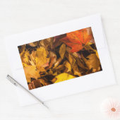 Sticker Rectangulaire Feuilles d'automne éclatantes (Enveloppe)