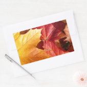 Sticker Rectangulaire Feuilles d'automne - Etonnant! (Enveloppe)
