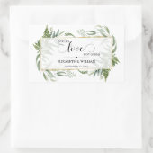 Sticker Rectangulaire Feuilles de verdure Étaler l'amour pas Germes Sani (Sac)