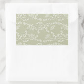 Sticker Rectangulaire feuilles et baies (Sac)