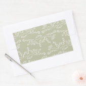 Sticker Rectangulaire feuilles et baies (Enveloppe)