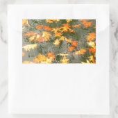 Sticker Rectangulaire feuilles tombés sous la pluie (Sac)