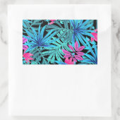 Sticker Rectangulaire Feuilles tropicaux (Sac)