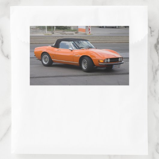 Sticker Rectangulaire Fiat Dino Spider (Sac)