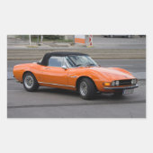 Sticker Rectangulaire Fiat Dino Spider (Devant)