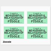 Sticker Rectangulaire Fiddle Relationship (Feuille)