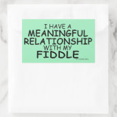 Sticker Rectangulaire Fiddle Relationship (Sac)