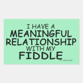Sticker Rectangulaire Fiddle Relationship (Devant)