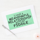 Sticker Rectangulaire Fiddle Relationship (Enveloppe)