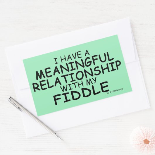 Sticker Rectangulaire Fiddle Relationship (Enveloppe)