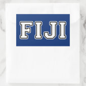 Sticker Rectangulaire Fidji (Sac)