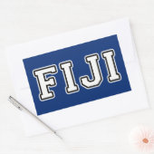 Sticker Rectangulaire Fidji (Enveloppe)
