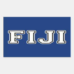 Sticker Rectangulaire Fidji