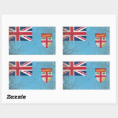 Sticker Rectangulaire Fidji (Feuille)