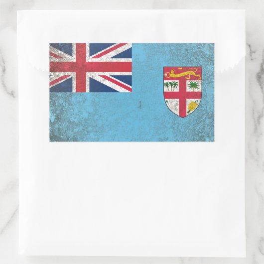 Sticker Rectangulaire Fidji (Sac)