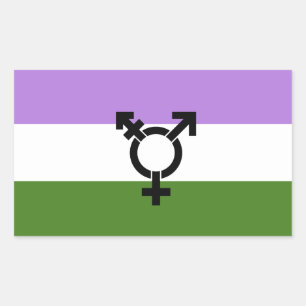 Sticker Rectangulaire Fier d'être queer - fierté queer et genre